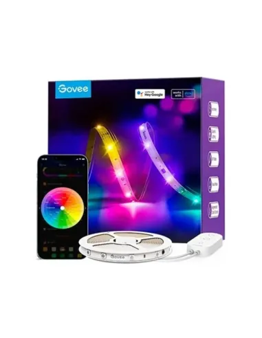 Tira led govee rgb smart wifi+bt h618a 5m -  rgbic -  11 modos musica -  control por voz