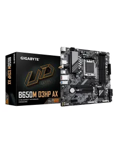 GIGABYTE B650M D3HP AX Placa base - AMD Ryzen serie 9000, VRM de 5+2+2 fases, hasta 8000 MHz DDR5 (OC), 2xPCIe 4.0 M.2, WIFI