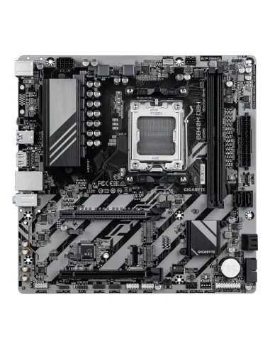 GIGABYTE B840M D2H Placa base - Procesadores AMD Ryzen 9000, VRM de 5+2+2 fases, hasta 7600 MHz DDR5, 1xPCIe 4.0 + 1xPCIe 3.0