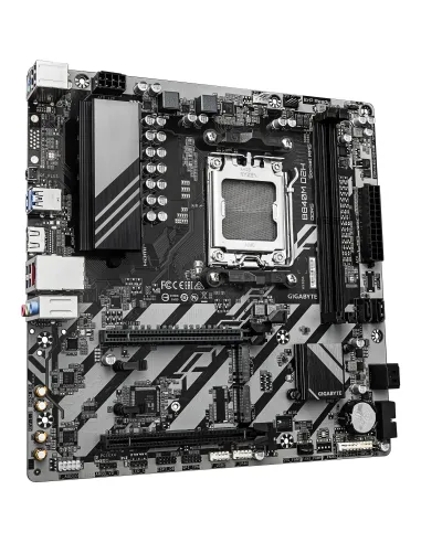 GIGABYTE B840M D2H Placa base - Procesadores AMD Ryzen 9000, VRM de 5+2+2 fases, hasta 7600 MHz DDR5, 1xPCIe 4.0 + 1xPCIe 3.0
