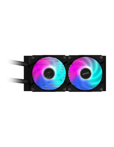 GIGABYTE AORUS WATERFORCE II 240 Refrigerador de CPU líquido AIO - 2x ventiladores ARGB de 120 mm, mecanismo de conexión
