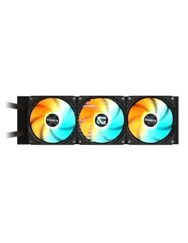 GIGABYTE GAMING 360 Refrigeración Líquida para CPU - 3x120 mm Ventiladores ARGB, Mecanismo de enclavamiento deslizante,
