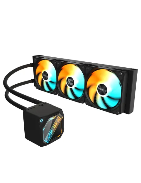 GIGABYTE GAMING 360 Refrigeración Líquida para CPU - 3x120 mm Ventiladores ARGB, Mecanismo de enclavamiento deslizante,