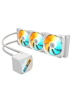 GIGABYTE GAMING 360 ICE Refrigeración Líquida para CPU - 3x120 mm Ventiladores ARGB, Mecanismo de enclavamiento deslizante,