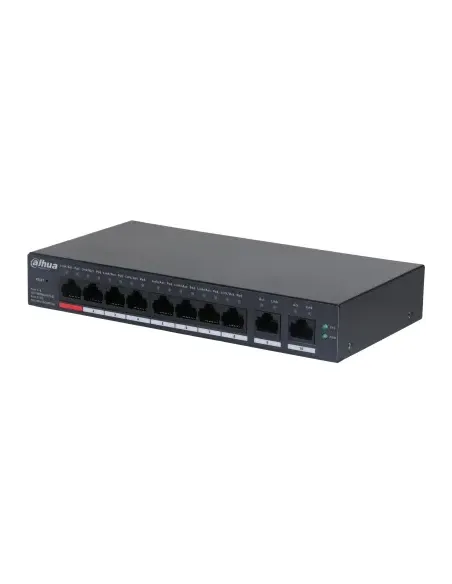 Dahua Technology DH-CS4010-8ET-110 switch Gestionado L2 Fast Ethernet (10 100) Energía sobre Ethernet (PoE) Negro