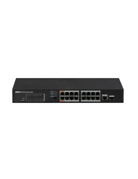 Dahua Technology PoE DH-PFS3117-16ET-135 switch Fast Ethernet (10 100) Energía sobre Ethernet (PoE) Negro