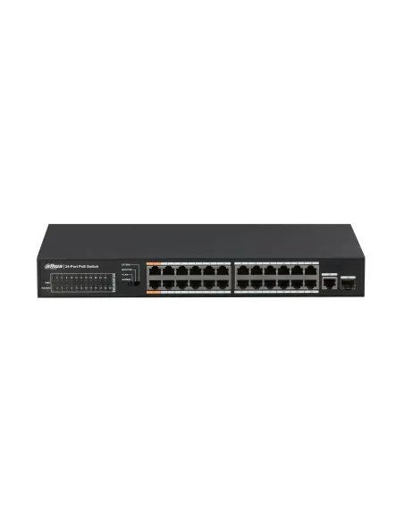 Dahua Technology PoE DH-PFS3125-24ET-190 switch Gigabit Ethernet (10 100 1000) Energía sobre Ethernet (PoE) Negro