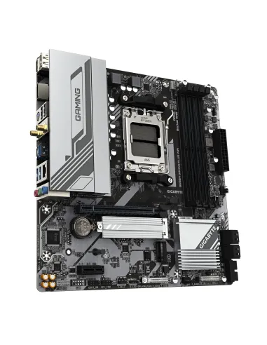 GIGABYTE B650M GAMING PLUS WIFI Placa base - Procesadores AMD Ryzen 9000, VRM de 5+2+2 fases, hasta 8000 MHz DDR5, 2xPCIe 4.0