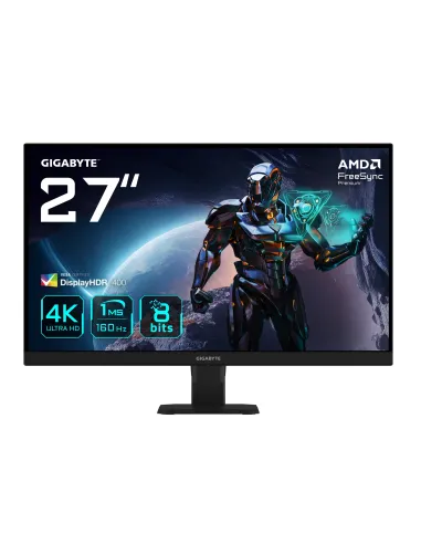 GIGABYTE GS27U 27" Monitor de juegos UHD - 3840 x 2160, 160Hz, 1ms, 350 cd m², Display HDR400, HDMI 2.1, DisplayPort 1.4
