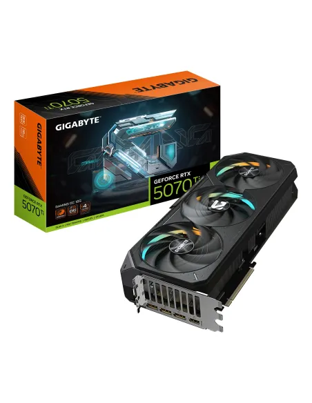 GIGABYTE GeForce RTX 5070 Ti GAMING OC 16G Tarjeta Gráfica - 16GB GDDR7, 256 bits, PCI-E 5.0, 2588 MHz Core Clock, 3 x DP 2.1a,