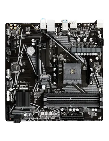 GIGABYTE Placa base A520M DS3H V2 - Soporta CPUs AMD Ryzen serie 5000 AM4, hasta 4733 MHz DDR4 (OC), PCIe 3.0 x16, LAN GbE, USB