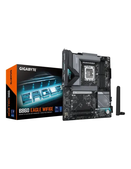 GIGABYTE B860 EAGLE WIFI6E Placa base - CPUs Intel Core Ultra, VRM de 12+1+2+1 fases, hasta 9066MHz DDR5, 1xPCIe 5.0 + 2xPCIe
