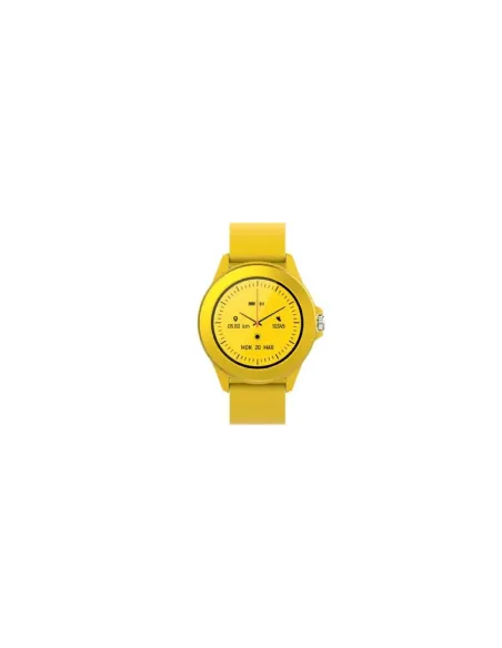 Smartwatch Forever Colorum CW-300/ Notificaciones/ Frecuencia Cardíaca/ Amarillo