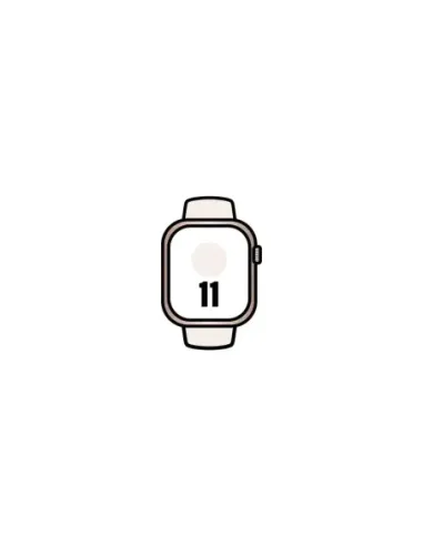 Apple Watch Series 11/ GPS/ Cellular/ 46mm/ Oro Rosa/ Correa Deportiva Rosa Rubor M/L