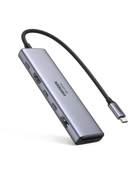 Ugreen REVODOK 7-IN-1 4K@60HZ HDMI DOCK Acoplamiento Base Gris