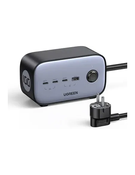Ugreen DigiNest Pro 1 salidas AC Tipo C 1,8 m 4 3680 W Negro