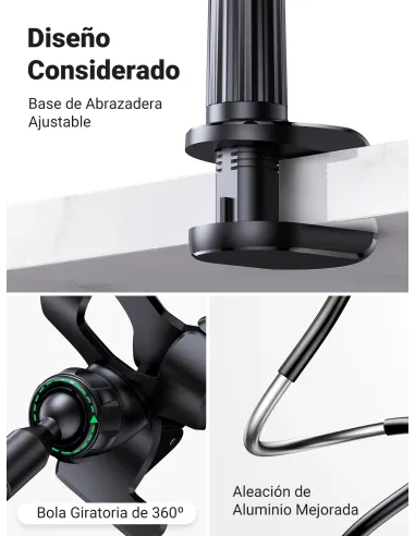 Ugreen 80906 soporte Soporte pasivo Teléfono móvil smartphone Negro