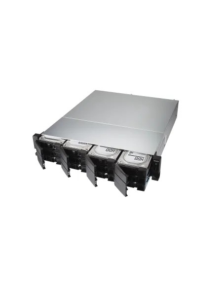 QNAP TS-H1886XU-RP-R2 NAS Bastidor (3U) Intel® Xeon® D D-1622 32 GB DDR4 0 TB QuTS hero Negro, Gris