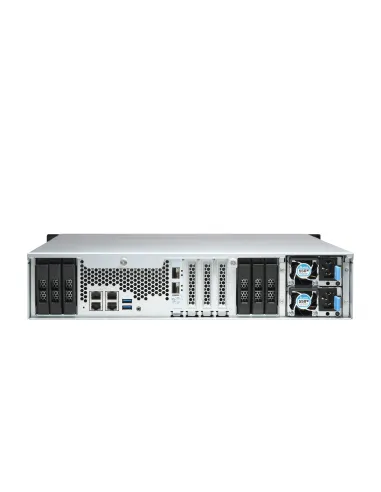 QNAP TS-H1886XU-RP-R2 NAS Bastidor (3U) Intel® Xeon® D D-1622 32 GB DDR4 0 TB QuTS hero Negro, Gris