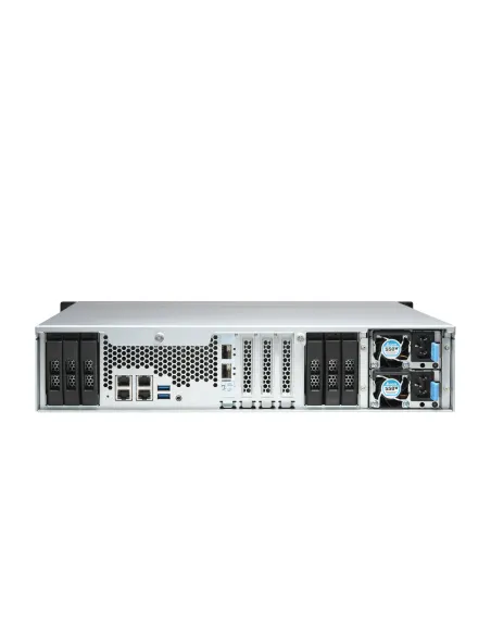 QNAP TS-H1886XU-RP-R2 NAS Bastidor (3U) Intel® Xeon® D D-1622 32 GB DDR4 0 TB QuTS hero Negro, Gris