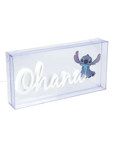 Lámpara led neón paladone stitch ohana