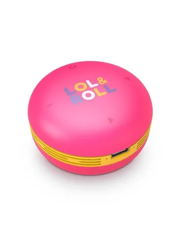 Altavoz energy sistem lol&roll pop kids rosa 5w - tws - bluetooth 5.0 - usb - c