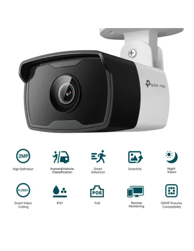 TP-Link VIGI C320I Bombilla Cámara de seguridad IP Exterior 1920 x 1080 Pixeles Techo Pared Poste