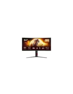 Monitor Gaming Ultraparonámico Curvo AOC CU34G4 34"/ WQHD/ 1ms/ 180Hz/ VA/ Regulable en altura/ Negro