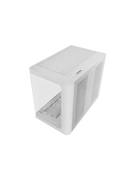 Caja ordenador mars gaming mcfusion atx frgb cristal templado blanca