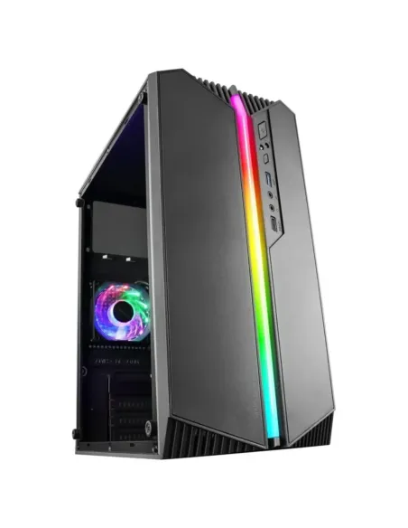 Caja ordenador mars gaming mc - s1 negro micro atx 1 x usb 3.0 1 x usb 2.0 1 x 80mm argb