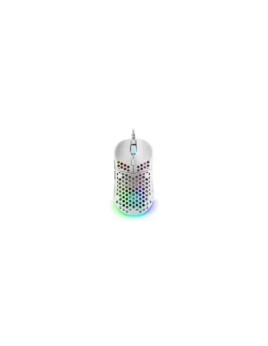 Mouse raton mars gaming optico usb 7 botones 12800ppp rgb blanco