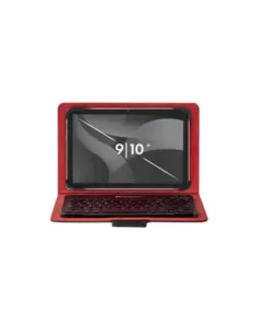 Funda universal phoenix para tablet hasta 10 pulgadas universal teclado bluetooth roja