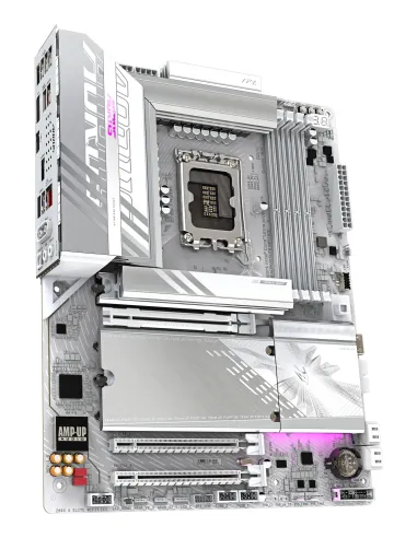 GIGABYTE Placa base Z890 AORUS ELITE WIFI7 ICE - Compatible con CPUs Intel Core Ultra (Serie 2), VRM de 16+1+2 fases, hasta