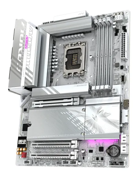 GIGABYTE Placa base Z890 AORUS ELITE WIFI7 ICE - Compatible con CPUs Intel Core Ultra (Serie 2), VRM de 16+1+2 fases, hasta