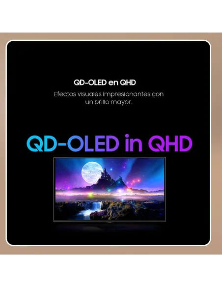 Samsung Monitor Gaming 27" Odyssey G6 G60SF QHD 500Hz Plano