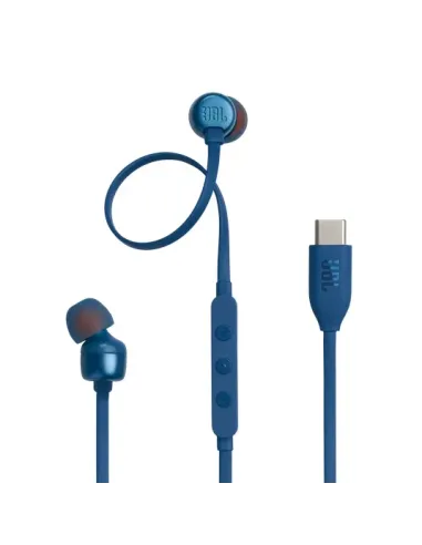 JBL Tune 310C USB Auriculares Alámbrico Dentro de oído Llamadas Música USB Tipo C Azul