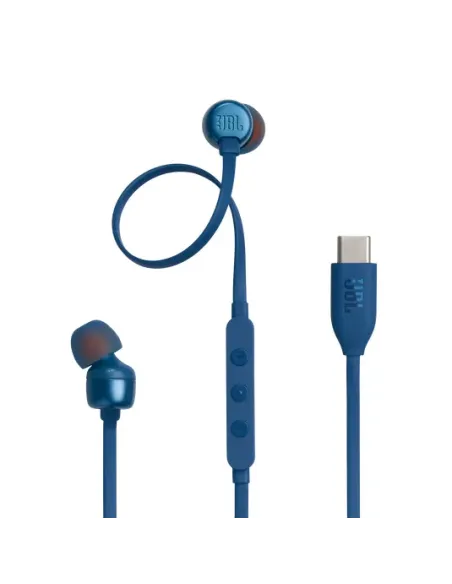 JBL Tune 310C USB Auriculares Alámbrico Dentro de oído Llamadas Música USB Tipo C Azul