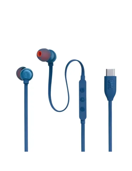 JBL Tune 310C USB Auriculares Alámbrico Dentro de oído Llamadas Música USB Tipo C Azul