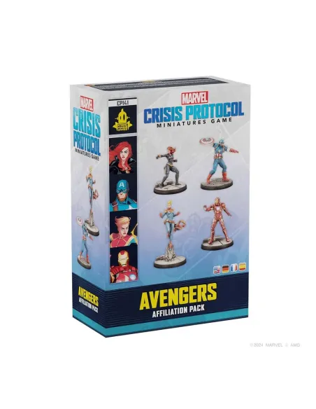 Juego de mesa marvel crisis protocol avengers affiliation pack edad recomendada 14 años