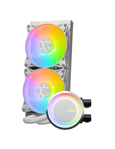 MSI MAG Coreliquid E240 WHITE Placa base, Procesador Kit de refrigeración líquida 12 cm Blanco
