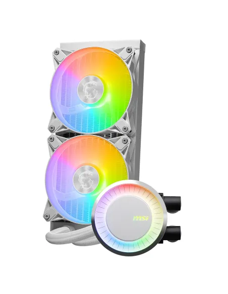 MSI MAG Coreliquid E240 WHITE Placa base, Procesador Kit de refrigeración líquida 12 cm Blanco