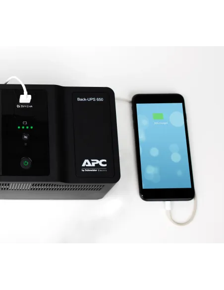 APC Back-UPS 650VA 230V 1 USB charging port - (Offline-) USV sistema de alimentación ininterrumpida (UPS) En espera (Fuera de
