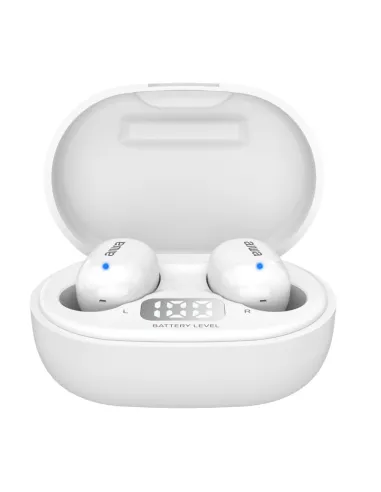 Auriculares inalambricos aiwa ebtw - 150 bluetooth blanco + estuche de carga