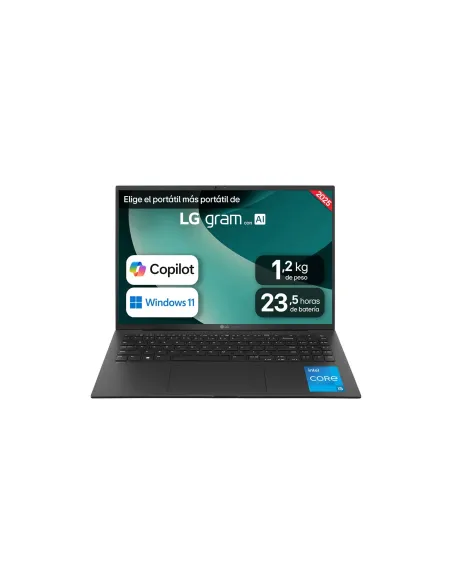 LG Gram 16Z90RU-G.AA55B ordenador portatil Intel® Core™ i5 i5-1334U Portátil 40,6 cm (16") WQXGA 16 GB LPDDR4x-SDRAM 512 GB SSD