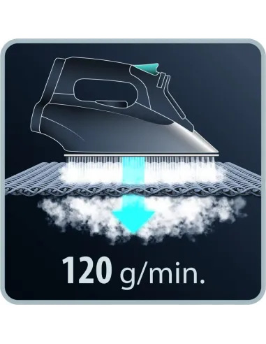 Rowenta DX1635 Plancha a vapor Suela de acero inoxidable 2400 W Marrón