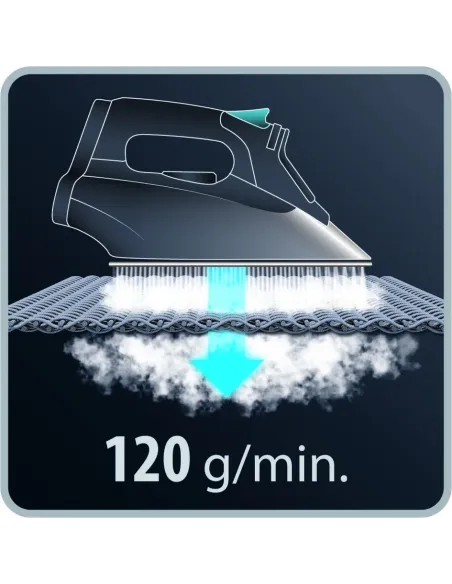 Rowenta DX1635 Plancha a vapor Suela de acero inoxidable 2400 W Marrón