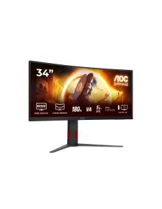 AOC G4 CU34G4 pantalla para PC 86,4 cm (34") 3440 x 1440 Pixeles Wide Quad HD LED Negro, Rojo 2