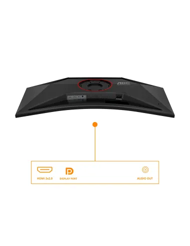 AOC G4 CU34G4 pantalla para PC 86,4 cm (34") 3440 x 1440 Pixeles Wide Quad HD LED Negro, Rojo