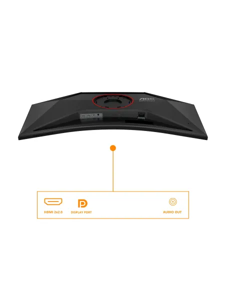 AOC G4 CU34G4 pantalla para PC 86,4 cm (34") 3440 x 1440 Pixeles Wide Quad HD LED Negro, Rojo