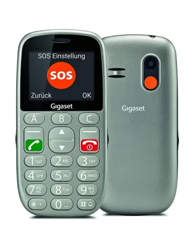 Telefono movil gigaset gl390 gris para mayores